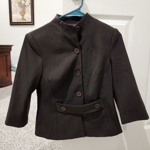Donna Degnan Brown 3/4 sleeve Jacket Size 2